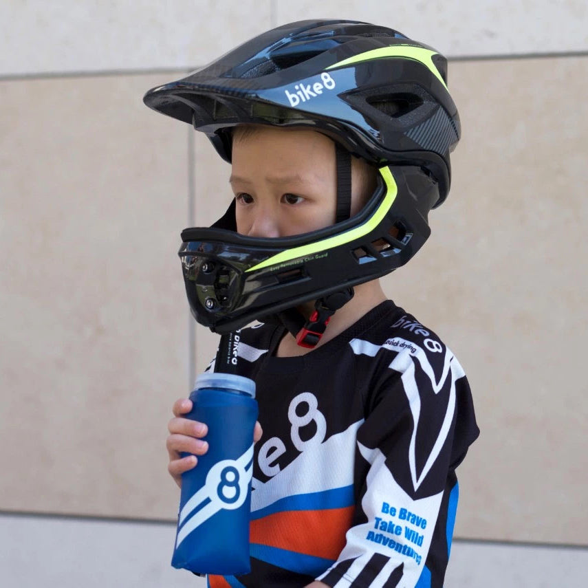 bike8 Full-Face Helmet Water Bottle with Long Spout